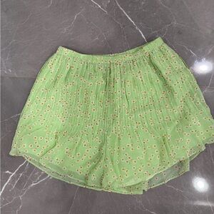 Sabo Skirt Light Green Floral Skirt